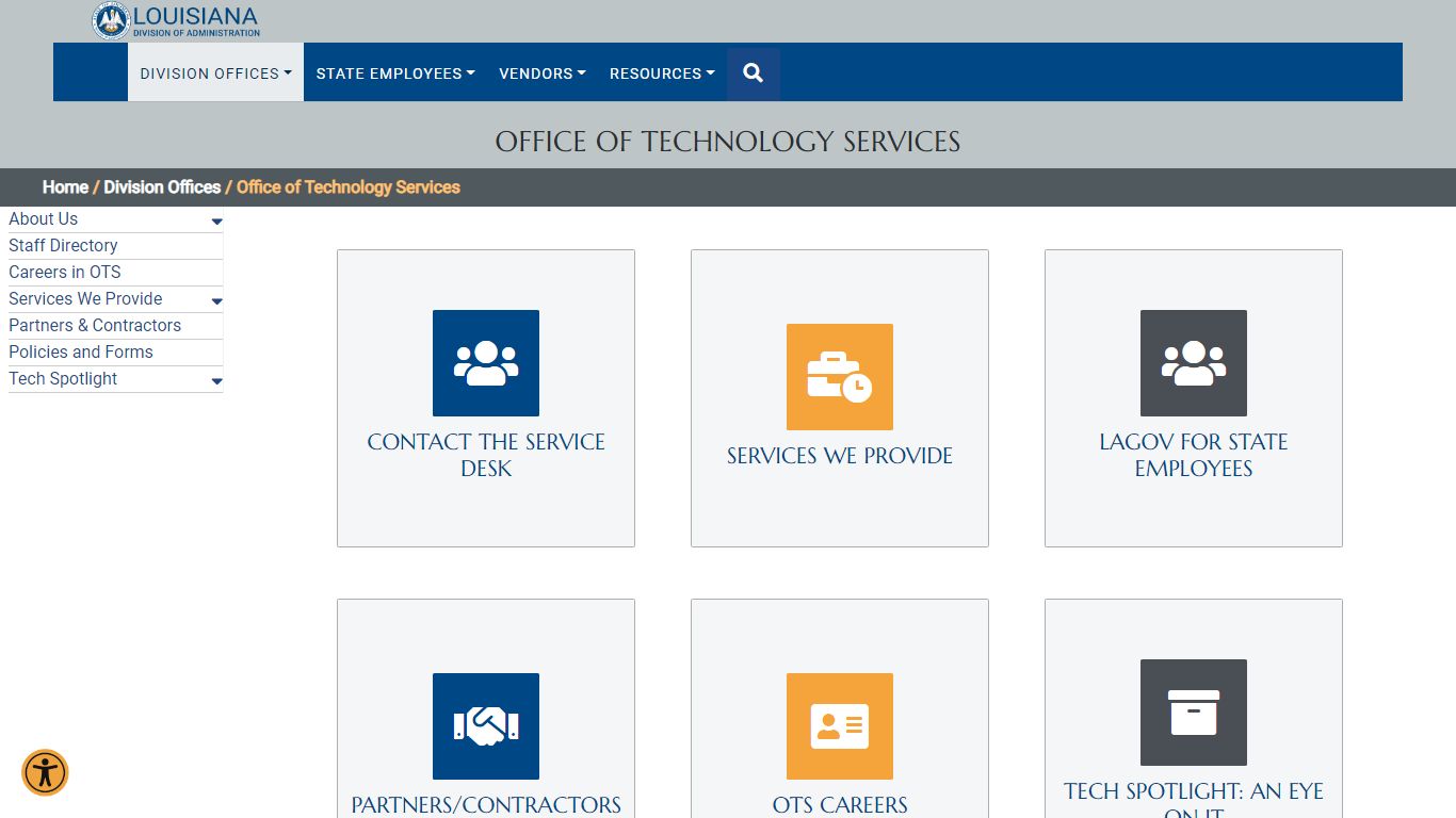 Office of Technology Services - Louisiana Division of Administration